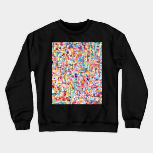 Multi - Abstract Painting Crewneck Sweatshirt